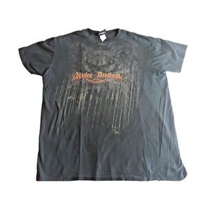 Harley-Davidson Skull Graphic Andrae's Urbana IL t-shirt womens size XL 2009